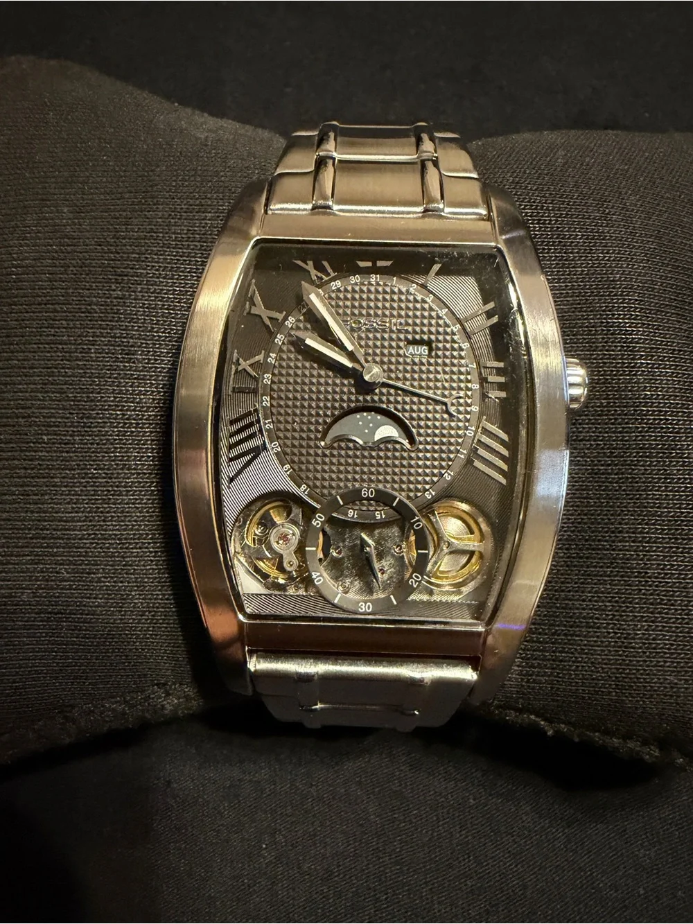 Men’s Fossil Arkitekt ME1014 Twist Moonphase Watch